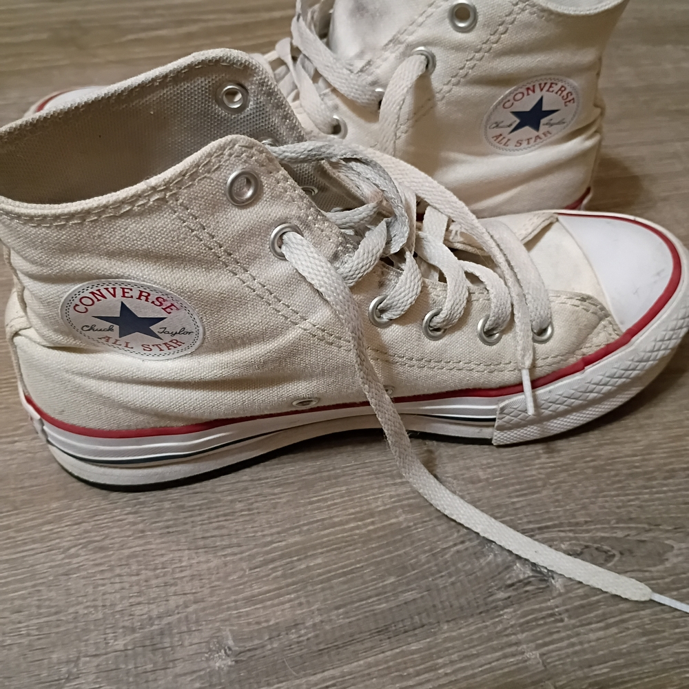 Converse Kids' White High Top Sneakers